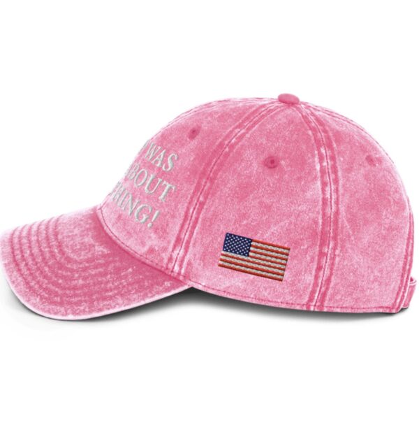 Trump Was Right About Everything Pink Vintage Cap